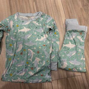 Little Sleepies Pyjama Set Size 2T Sharks